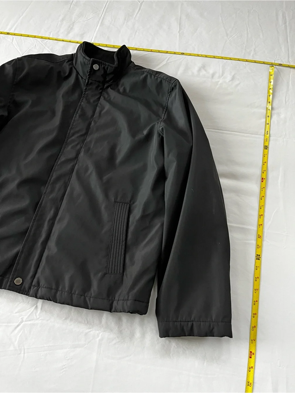 Structure Men's Black Bomber-Style Zip Jacket